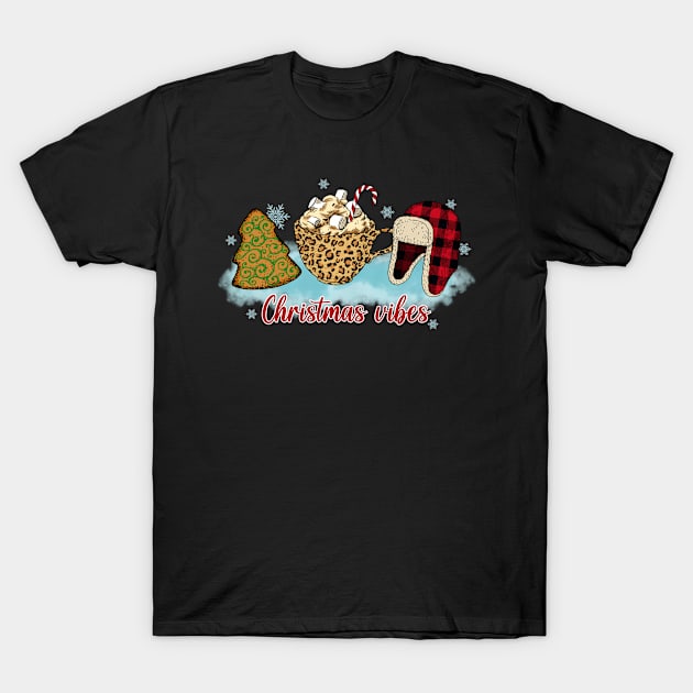 Christmas Vibes T-Shirt by little.tunny